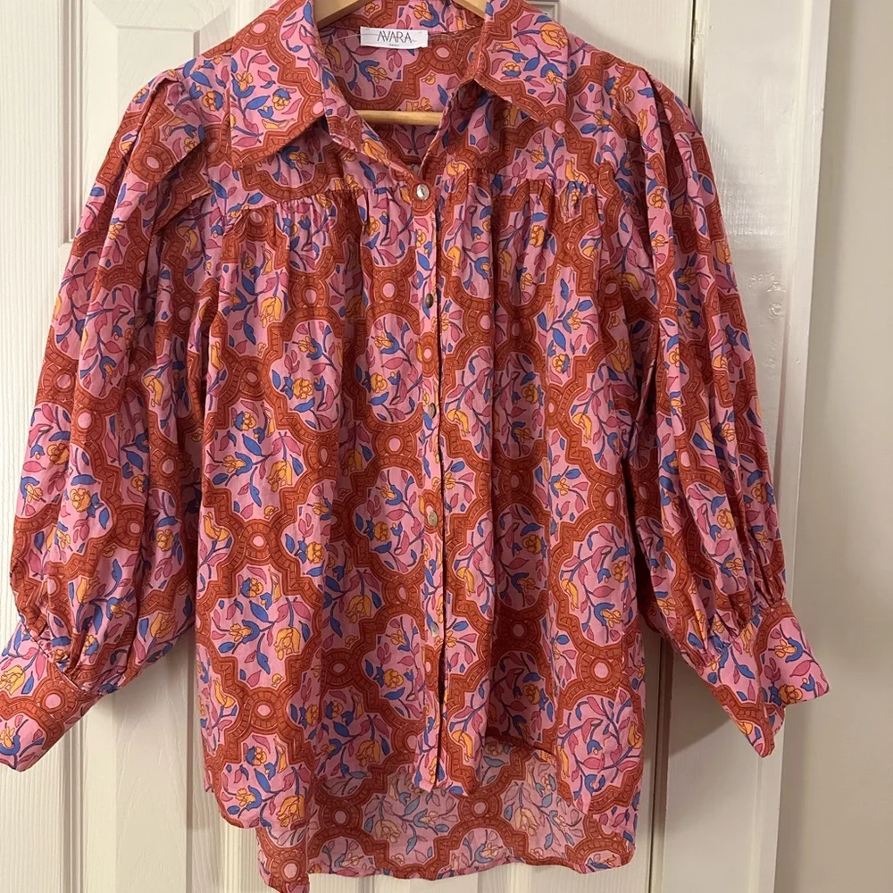 AVARA FALL 25 Floral Patterned Button-Up Blouse - Picture 5 of 7